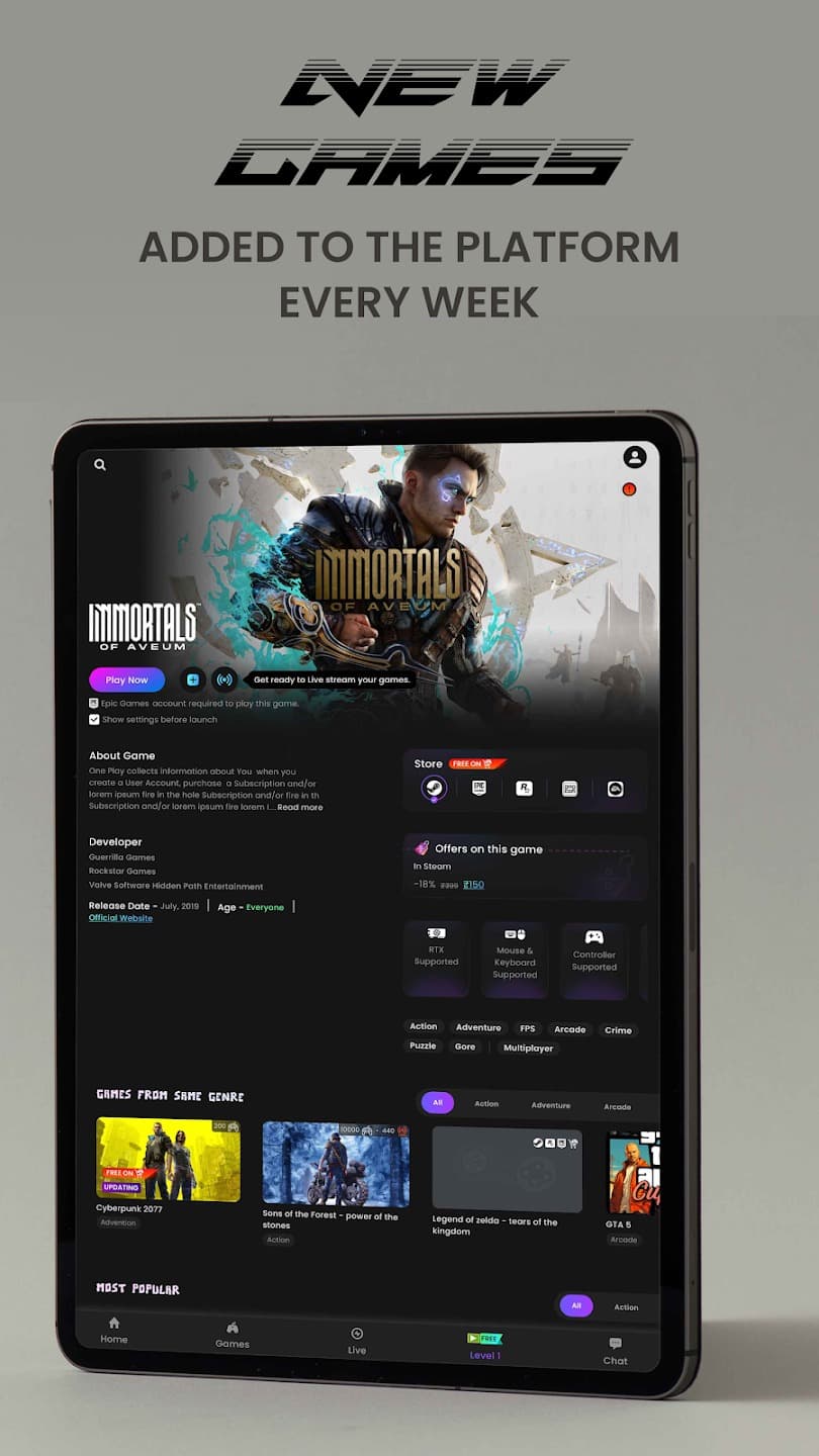 OnePlay Cloud Gaming & PC — screenshot 3